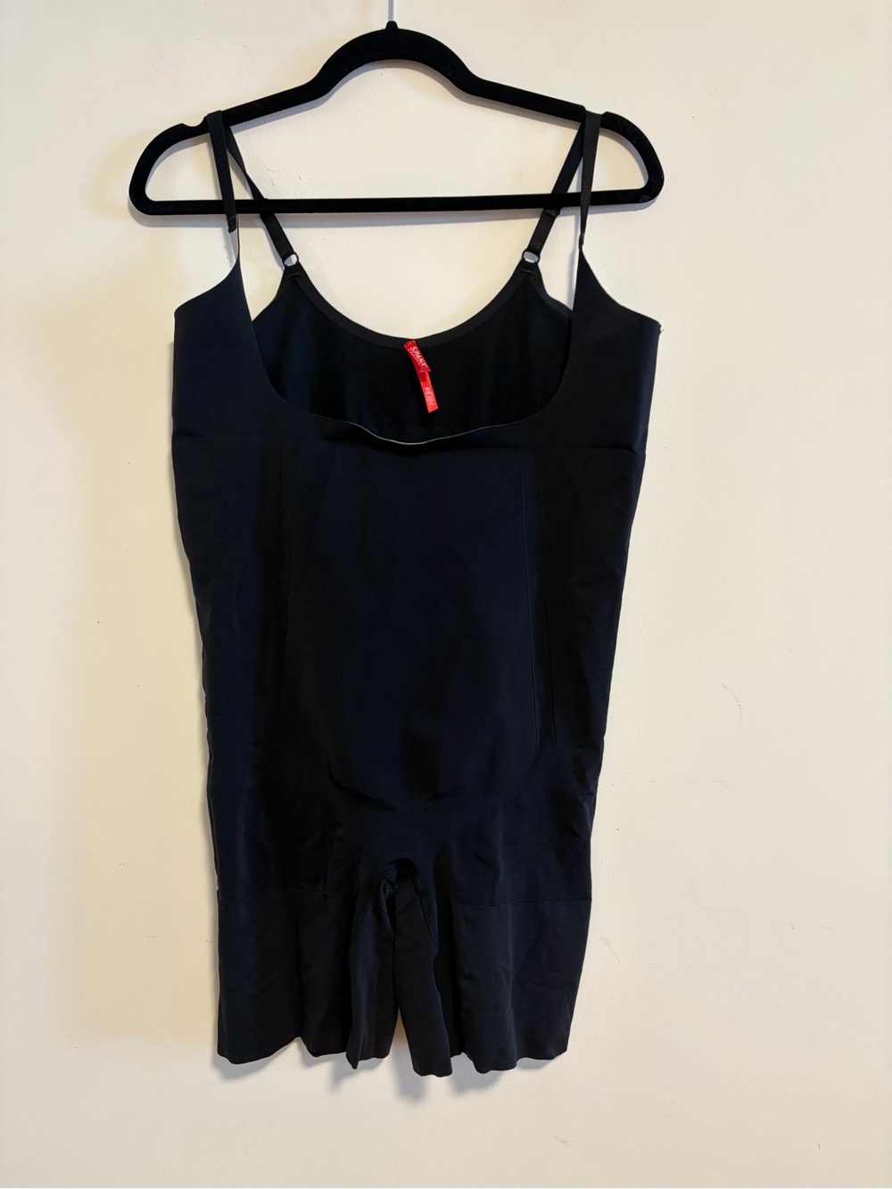 SPANX OnCore Open Bust Mid Thigh Shapewear Bodysuit Black 3X